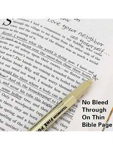 6/9/12pcs Drawing Pen Set With Black Ink, Fine Liner Pens Suitable For Sketching, Cartoon Drawing, Art Painting Back To School