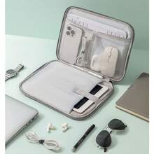 11-13 Inch Padded Tablet Sleeve Bag, Protective Case For Tablet Computer - Light Gray Leather - View 3