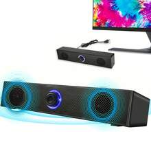 有线立体声桌面音箱，USB供电电脑音箱，适用于电脑、台式机、笔记本电脑、PC、平板电脑、手机、CD播放器，无线音箱，3.5mm接口，电视屏幕音箱，蓝牙音箱 - 黑色 - 查看 2