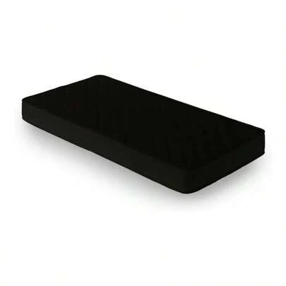 高密度ポケットコイルマットレス 身体の負担を軽減 独立コイル465個 極厚18cm 表面さらっと しっかり硬め らくらく設置 圧縮梱包でお届け セミダブル HS001 - B ブラック