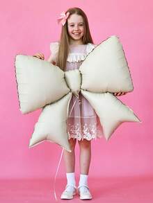 2/6pcs Large Matte Cream Blue, Gold, Red, Purple, Pink Bow-Shaped Foil Balloons, Suitable For Birthday Party, Anniversary, Wedding, Valentine's Day, Baby Shower, Bridal Shower, Mother's Day Party Decoration - Multicolor - View 8