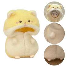 可爱10厘米娃娃衣服卡通仓鼠毛绒连体衣套装角色扮演拍照道具替换服装棉质 - 彩色 - 查看 2