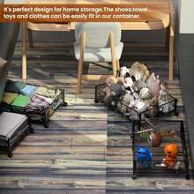 1 PCS Cajas de Almacenamiento Contenedores de Almacenamiento Debajo de La Cama almacenamiento bajo cama Arma de Almacenamiento bajo La Cama con Ruedas Zapatera Bajo Cama Cuang Xia e Zi - como en la foto - Ver 5