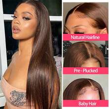 BINF Sweet Hair For Spring & Love 8-20Inch Straight Chocolate Brown 4x4 Lace Frontal Closure Human Hair Auspicious Spring Hair For True Love #4 Brown Virgin Human Hair Transparent Lace Joyful Spring Hair Full Of Love Brazilian Hair Closure For Wig Make Love Blooms With New Year Hair #4 Straight 4x4 Lace Closure Human Hair For Women Pre Plucked Romantic Wig Look For Date Night Swiss Transparent 4x4 Closure Couple's Matching Wig Hairstyle #4 Chocolate Brown Colored Lace Closure Sweet & Energetic Wig For Shopping Brazilian Bone Straight Remy Human Hair Lace Closure New Wig Style For Confession 16A Chocolate Brown 4# Straight Human Hair Chic Wig For Valentine's Date 4x4 Lace Closure Brazilian Virgin Remy High Quality Natural Look Ove Found In Gorgeous Hair - #4 Khóa thẳng 4x4 - Xem 8