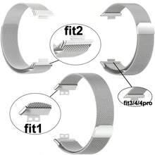 Milanese Loop Strap For Huawei Watch Fit 3/4/4Pro, Stainless Steel Bracelet Strap, Magnetic Strap Accessories For Huawei Watch Series Fit4 4Pro, Fashion Accessories For Male And Female Students - Silver - View 6