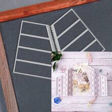 Creative Envelope Cutting Dies, DIY Scrapbooking Album And Embossing Stencil, Greeting Card Making Tool, Card Paper Cutting Crafts ,Gift Card Making Template Die Cuts. - Silver - View 4