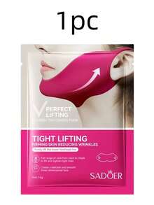 1/2/3/5/6/8/10/15/20pcs V-Shaped Lifting Gel Face Mask, Chin Lifting Patch, Moisturizing Hydrogel Ear Hook Face Mask, Double V Ear Hook V-Line Face Mask, V-Line Lifting Face Mask - Multicolor - View 8