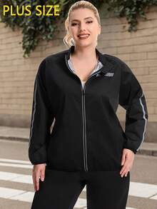 Plus Size Women's Sauna Suit Set, Gym Workout Jacket, Women's Sweat Suit Set Sports Black - Black - View 3