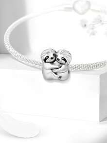 1pc 925 Sterling Silver Star & Moon Motorcycle Series Pendant, Suitable For DIY Jewelry Bracelet For Women