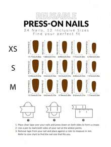 30片长杏仁形3D立体美甲贴纸，适合制作花朵法式美甲贴片。贴纸饰有精致闪亮的金箔冰花条纹图案和斜角法式金粉设计，与亚克力假指甲套装完美搭配。这是一款适合女士和女孩日常工作、节日和派对的美甲产品套装。套装包含杏仁形假指甲。美甲用品。 - 彩色 - 查看 7