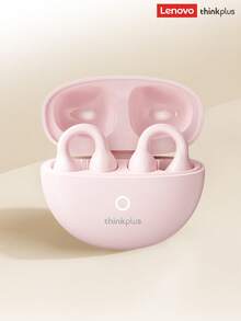 Lenovo 联想LP25蓝牙耳机，带挂绳保护盒，耳挂式设计，适合日常音乐、运动、跑步，支持蓝牙5.4，环绕立体声，ENC主动降噪，低延迟游戏，超长续航，佩戴舒适，兼容iOS和安卓设备。 - 粉紅色耳機+粉紅色保護套帶掛件 - 查看 9