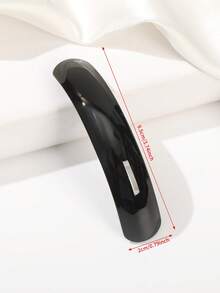 1pc French Large Arc-Shaped Adjustable Hair Clip Barrette For Women, Automatic Clasp - Multicolor - View 8