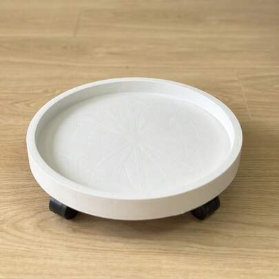 Round Flower Pot Stands With Wheels Stylish Durable Rolling Plant Caddy For Indoor And Outdoor