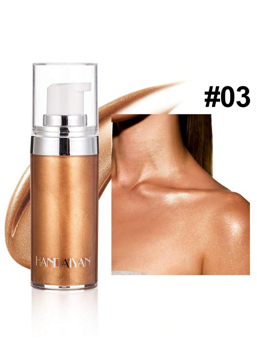 HANDAIYAN Highlighter Body Lotion: Brightening Serum For Long-Lasting, Natural-Looking Glow-Perfect For Summer Beaches, Pool Parties, Halloween, And Christmas Gifts. Ideal As A Gift For Birthdays, Valentine's Day, And Mother's Day. A Must-Have For Wild Parties - 03# - 查看 1