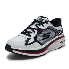 Skechers Zapatillas de running Go Run Elevate 2.0 para hombres, ligeras y cómodas para deportes casuales al aire libre, 220854-WBK - Blanco/Negro - Ver 3