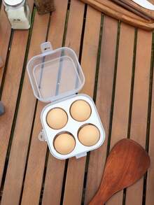 Camping Egg Storage Box, Refrigerator Egg Storage Box, Portable Egg Tray With Lid, Stackable Egg Storage Box, With Safety Lock, Shockproof, Transparent White, Kitchen Storage Box, Egg Storage Container, Designed To Meet Daily Household Storage Needs. Prevents Eggs From Deteriorating Due To Moisture, Easy To Carry And Use. - Multicolor - View 7