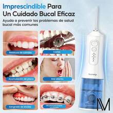 Irrigador Bucal Portátil, Kinwodon 350 Ml Recargable Water Flosser 4 Modos Y 6 Boquillas, Resistente Al Agua Ipx7, Ideal Para Ortodoncia, Aparatos Dentales Y Encías Sensibles, Hogar Y Viajes - Menta - Ver 2