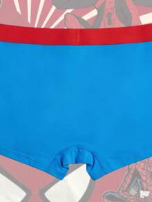 Disney 1条蜘蛛侠男士平角内裤，亲肤弹力贴身舒适平角内裤，四季皆宜 - 藍色 - 查看 5