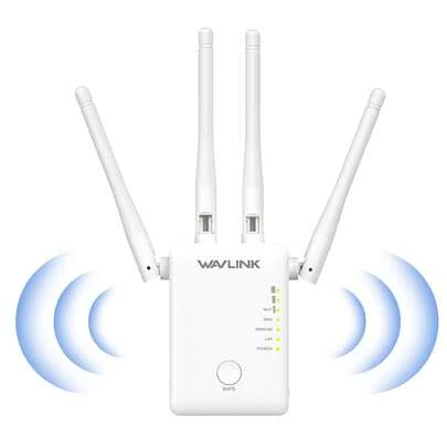 WiFi信号扩展器，1200Mbps信号增强器/中继器，覆盖范围高达1500平方英尺，适用于游戏、房间装饰、办公用品等，WiFi信号扩展器/增强器，网络增强器，远距离WiFi扩展器，快速设置（中等难度）