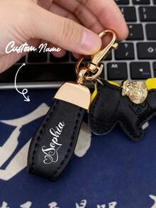 Personalized Unicorn Keychain Set: Stylish Name Keychains That Can Be Customized With Text, Dates, Or Symbols; Unicorn And Pony Designs - An Elegant Gift Suitable For Women, Teachers, Birthdays, Christmas, Weddings, Valentine's Day, Anniversaries, Etc. - Multicolor - View 4