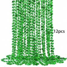 Bộ 15 chiếc vòng cổ hạt cườm hình cỏ ba lá màu xanh lá cây, dài 33 inch, quà tặng cho bữa tiệc Ngày Thánh Patrick. - màu xanh lá - Xem 7