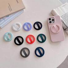 1pc Liquid Silicone Magnetic Ring Holder, MagSafe Magnetic Ring Holder Compatible With Iphone17case Pro And 16 Pro, Back-Mounted Clip For Smartphone Grip, Phone Grip ,Pop Soket,MagSafe Phone Grip Magnet, Popsoket For Phone,Popsoket - Multicolor - View 2