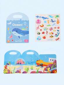 Reusable Sticker Book, Early Education Stickers For Children, Multi-Scene Silent Sticker Book, Ideal Christmas & New Year Gift - Multicolor - View 11