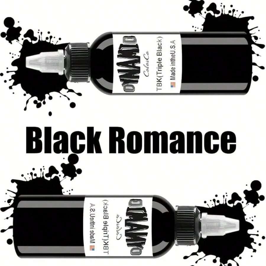 Tattoo Ink Blue Pigment Kit, 1 Oz (2 Bottles) Tattoo Kit, Tattoo Supplies - Black - View 1