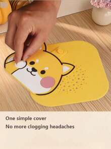 小黄狗二合一浴室地漏盖和硅胶塞——防异味、防堵塞地漏密封圈，适用于淋浴房和水槽 - 彩色 - 查看 10