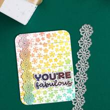 Creative Flower Cutting Dies, DIY Scrapbooking Album And Embossing Stencil, Greeting Card Making Tool, Card Paper Cutting Crafts ,Gift Card Making Template Die Cuts. - Silver - View 7