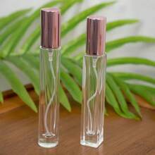 1pcPersonalized Name Customized Perfume Glass Bottle Empty Bottle With Lid Transparent Press Spray Bottle Perfume Portable Travel - 15ml - View 6