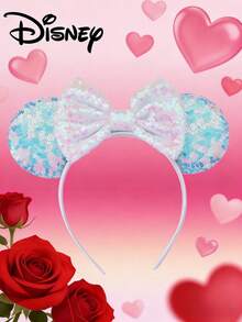 Diadema con orejas de ratón para fiesta de cumpleaños de niña princesa 2026 - Multicolor - Ver 6