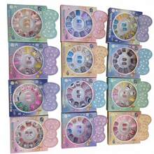 Set de 6 paquetes de 12 Uñas Postizas Infantiles de Colores, Diseños 3D de Animales, Frutas y Figuras Kawaii para Niñas, Kit de Manicura Divertida. - Multicolor - Ver 2