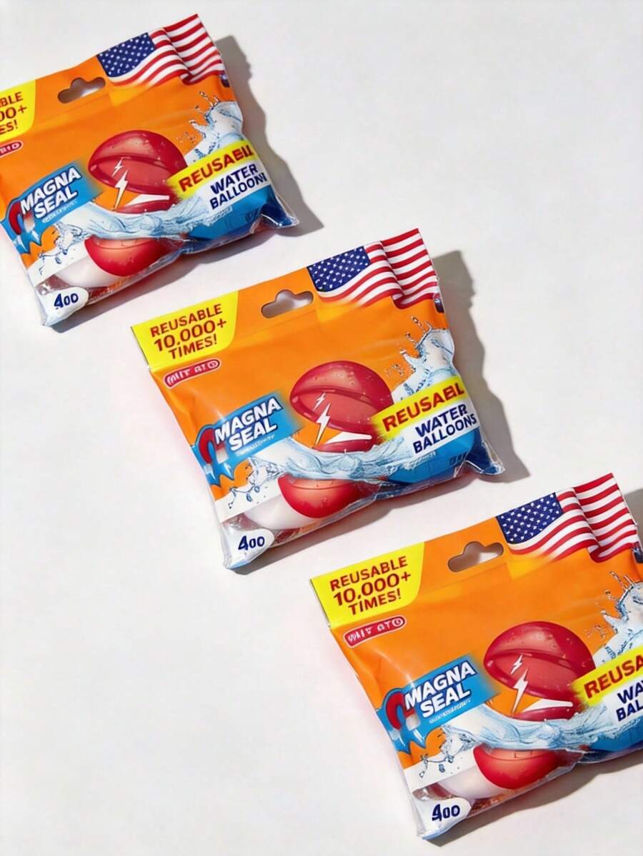 Globos de Agua Reutilizables para Niños, Diversión sin Fin y Eco-Friendly - Rojo - Ver 1