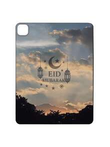 Eid Mubarak Crescent Moon, Star, Islamic Lantern, Geometric Pattern Matte Shockproof IPad Case, Tablet Accessories, Religious Gifts, Compatible With IPad 10th Generation/IPad A16/Kindle/IPad 11th Generation - Black - View 52