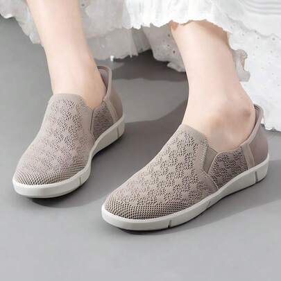 Skechers Damskor med spets och mesh, andningsbara, lätta och casual atletiska promenadskor