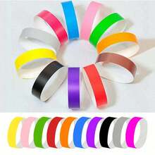 100PCS Disposable Waterproof And Tear Resistant Identification Wristbands, Suitable For Live Events, Parties, Concerts, And Concerts - Multicolor - View 1