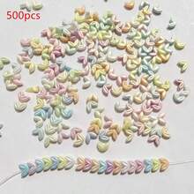 Acrylic Golden Glow In The Dark Wheat Ears With Spaced Beads, Hand String With Beads, Bracelet Beads, DIY Jewelry Accessories - Multicolor - View 10