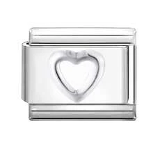 Pulseira modular de encaixe com pingentes de animais, letras, corações, flores e luas. Estilo urbano casual, essencial para o Natal e o Halloween. Tons outonais, design local, prática e elegante, com um toque natalino. Feita em aço inoxidável. Ideal para decoração de Natal, estilo outonal para o escritório, inspiração para looks de festa e presente de Natal. - M285260 - Ver 16