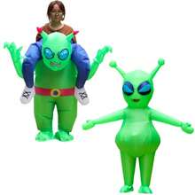 Adult Cycling Style Standing Style Alien Inflatable Costume Funny Doll Costume Festival Performance Walking Prop Costume - Multicolor - View 9