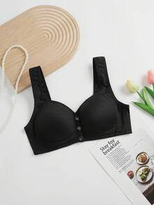 5件/套 中老年女性简约前扣式无钢圈文胸 - 彩色 - 查看 6