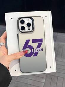 The New Series Of Creative And Fashionable IMD Laser Phone Cases ,Number 67 & SIX SEVEN Lettering Patterns, Classic Hybrid Phone Cases With Shock Resistance And Anti Slip, Compatible With Iphone 17/17Air/17Pro/17ProMax, 16/16Plus/16ProMax, 15.14, 13, 12, 11 Series, Suitable For Galaxy S22, S23, S24, S25 PLUS ULTRA Series, Easter Gift, Christmas/Halloween Decoration/Birthday Gift, Couple .Girlfriend, Boyfriend, Friend Or Yourself. - Black - View 7