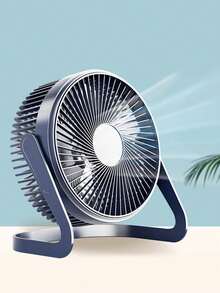 1个深蓝色ABS迷你桌面电风扇，静音USB桌面办公风扇，循环风扇 - 藏蓝色 - 查看 7