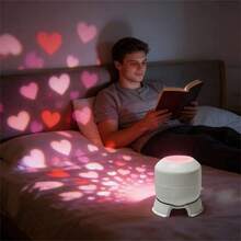 1pc USB-Powered LED Heart-Shaped Projection Light With Adjustable Angle - Romantic Valentine'S Day Decorative Lamp For Parties, Weddings, And Special Occasions, With Pink Hearts, USB-Powered, No Battery Needed - Love - View 6