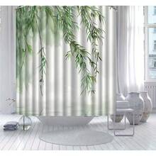 Willow Pattern Shower Curtain Shower Curtain Bathroom Partition Bathroom Accessories Home Decoration 2D Flat 1PC Shower Curtain Bathroom Curtain All-Season Bathroom Decor With Hook Graceful Willow Pattern Adds Elegant Vibe To Bathroom Ideal For Creating  Bathing Space - 彩色 - 查看 4