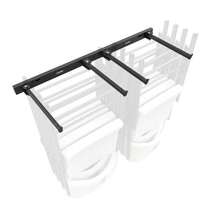 Durable Steel Wall-Mounted Storage Rack For Multiple Folding Chairs - Multicolor - View 3