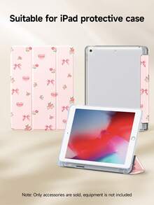 1 件装花卉爱心蝴蝶结图案扁平保护套，兼容 iPad 10.2 英寸（2021/2020 款）、iPad 第 10/9/8 代、iPad (A16) 11 英寸（第 11 代，2025 款）、三星 Galaxy Tab A8 10.5 英寸（2022 款），平板电脑保护套带笔槽，支持自动睡眠/唤醒功能。 - 彩色 - 查看 5