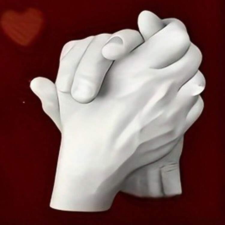 200g/50g Set 3D Hand & Foot Print Casting Kit, DIY Craft Gift Set, 3D Handprint Casting Kit Suitable For Couples, Plaster Powder, DIY Hand & Foot Mold Kit, Suitable For Home Decor, Valentine's Day Gift, Wedding Anniversary Gift, Create Eternal Memories, Love & Commemoration, Suitable For Anniversary, Valentine's Day, All Season Collection - Multicolor - View 1