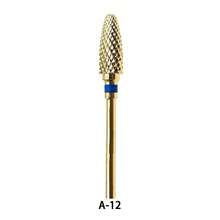 1pc Gold Tungsten Carbide Nail Polishing Drill Bit, For Nail Removal And Buffing, Nail Art Manicure In Home Or Salon - Gold - View 14
