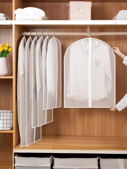 Dust Cover For Clothes, Hanging Garment Cover, Dust-Proof And Moisture-Proof Clothing Cover, Down Jacket, Suit Storage Bag, Coat Cover, Hanging Bag, Anti-Mold